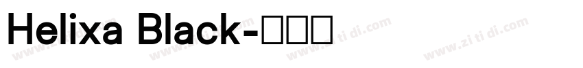 Helixa Black字体转换